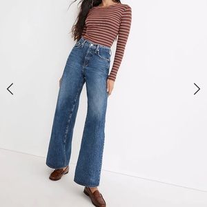 Madewell Petite Superwide-Leg Jeans in Desota Wash